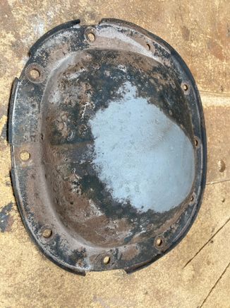 Blasting Rear Dif. Cover.