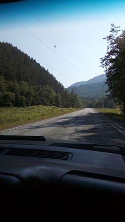 The road through Ural Mountains