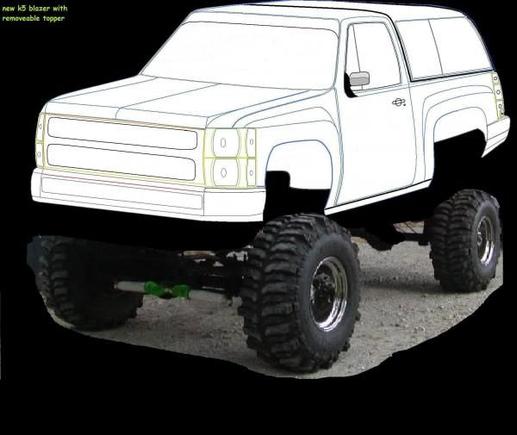 randall's full size k5 blazer concept with sliding windows and wing windows