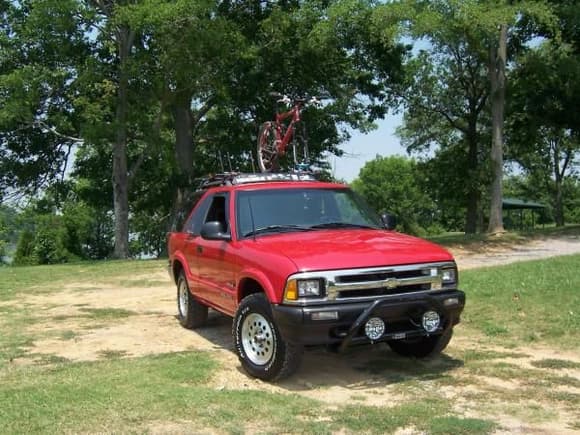 Glamour shot with my bike on top