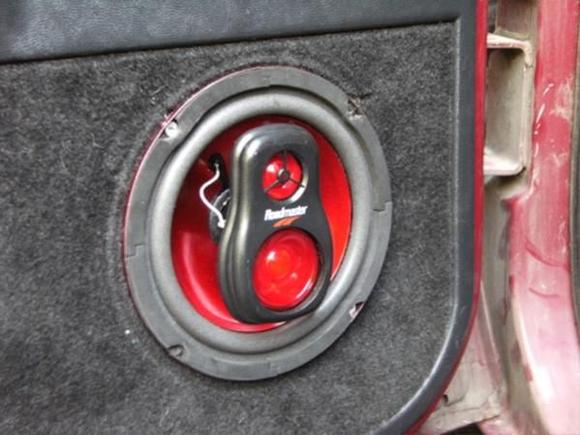 Installed new door panel speakers