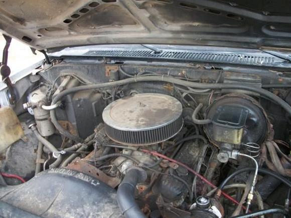 Dirty Engine Bay, there's a 350 under all that grime, any ideas on how to clean it up?