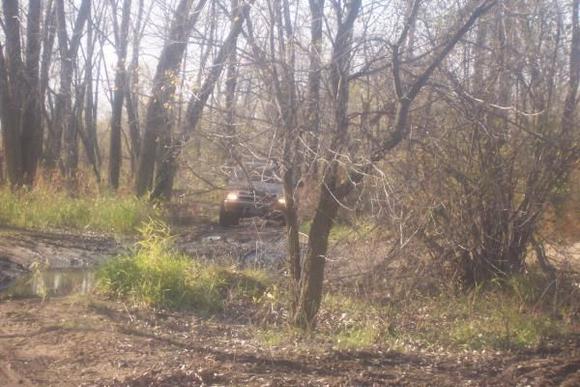 Appleton Oct 22, 2011- Coming through a trail and into a mini pond.