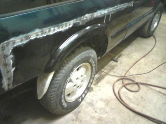 new quarter panels welded on
