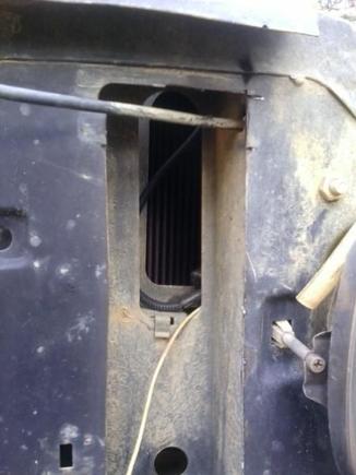 nigger rigged a cold air intake and got a k&amp;n filter