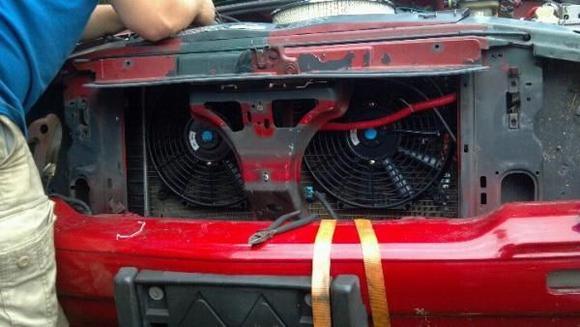 cooling fans mounted