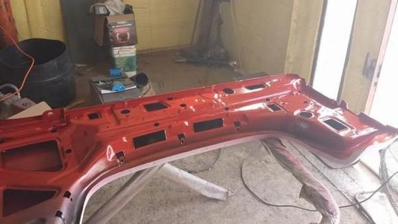 Fender jamb painted and under coated