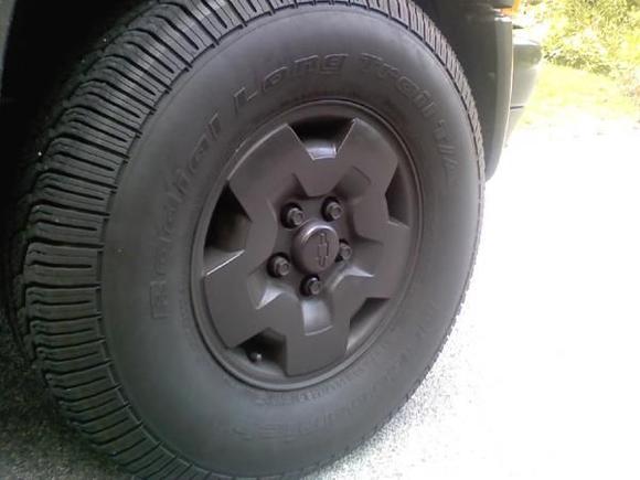 powder coated black ZR2 Wheels on 31 inch BFG's!