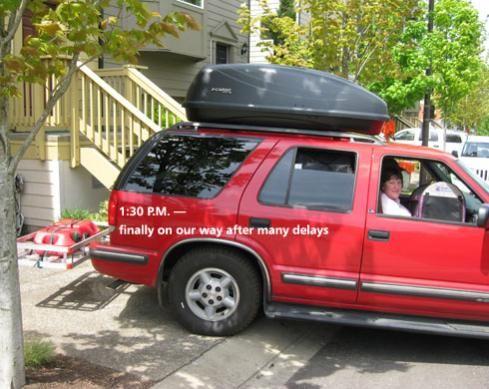 (May, 2009) All loaded up and ready for the 2,000 mile trip to La Paz, BCS, Mexico.