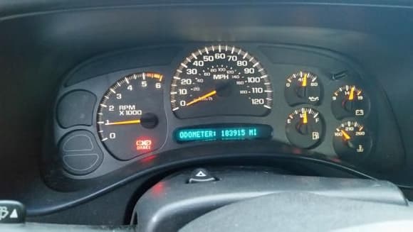 I never reprogrammed the odometer after I increased the tire size, so it is actually saying the mileage is higher than it really is.
