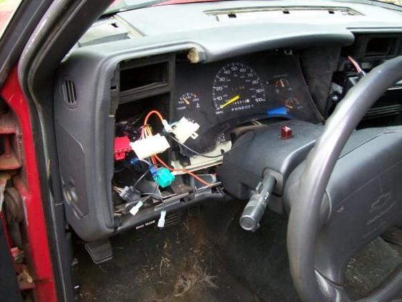Dash Bezel removed