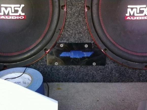 Covered hole with plexy and blue leds inside
