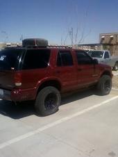 blazer with 3in bl and 31s on 15x8s rockcrawler rims.
