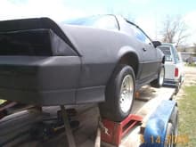 87 camaro. 008 well looks like not to much  body work to paint it.