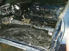 Floor pans painted to prevent rust.