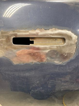 Cleaned up the weld seam 