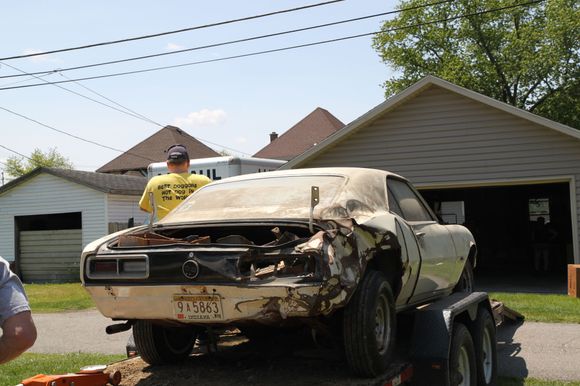 Here is the damage caused by the wreck