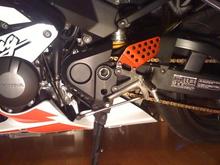 Shot of my OEM Heel guards that I anodized at home
