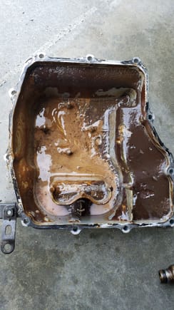 oil pan before...