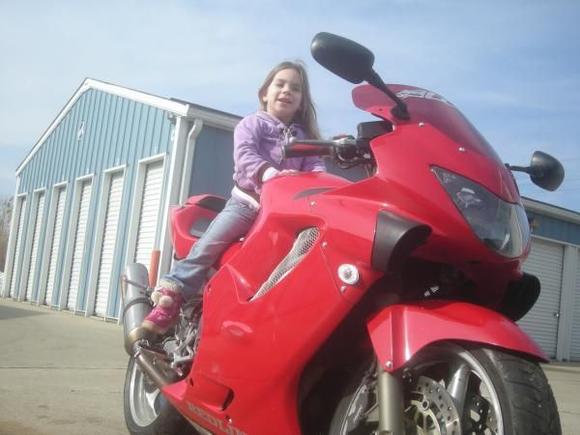 daughter Chloe on cbr