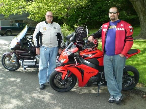 my dad and I at the peaks