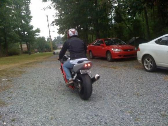 and i am off for my 1st ride on it