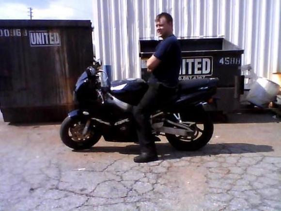me and my bike at work