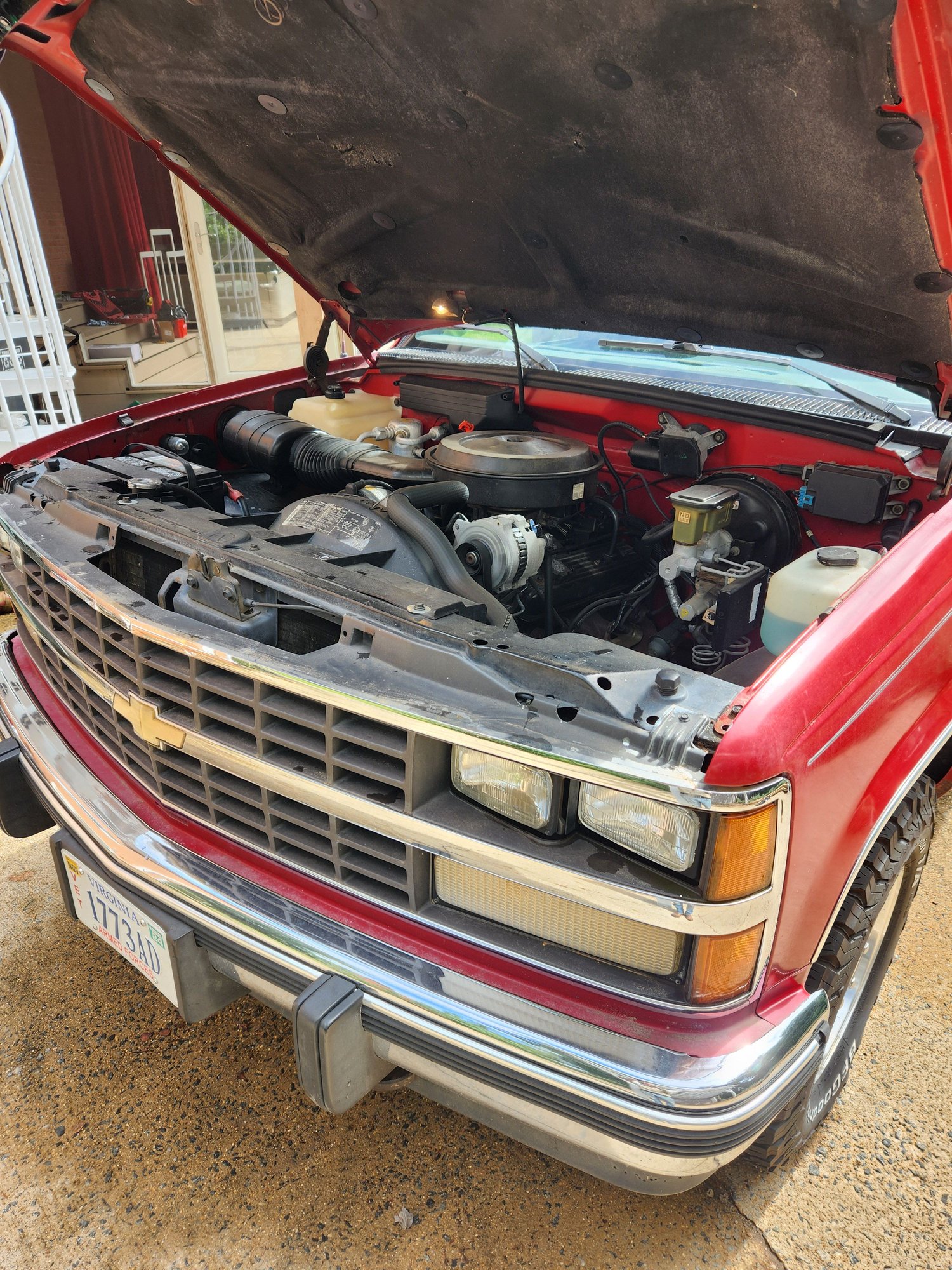 1989 Chevrolet K1500 - 1989 Chevrolet Silverado 4x4 Regular cab SWB - Used - VIN 1GCDK14K7KZ263341 - 113,000 Miles - 8 cyl - 4WD - Automatic - Truck - Red - Charlottesville, VA 22903, United States