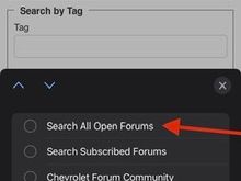 The “search all forums” is the default mode, so make sure to UNCHECK it.