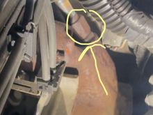does anyone know what this hose adapter is for? its leaking oil. its on the driver side rear block and its above the oil housing. 