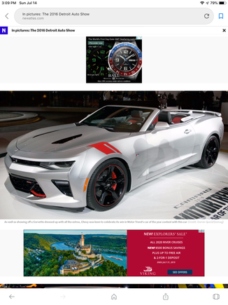 Detroit Auto Show poster car 2016.