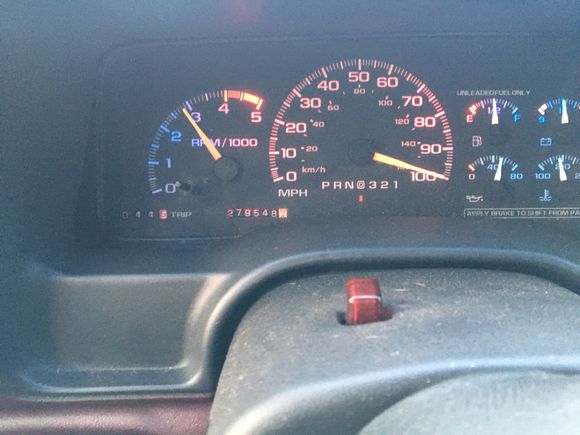 Pegged her out at 100 for 11 miles but my gps was showing 114