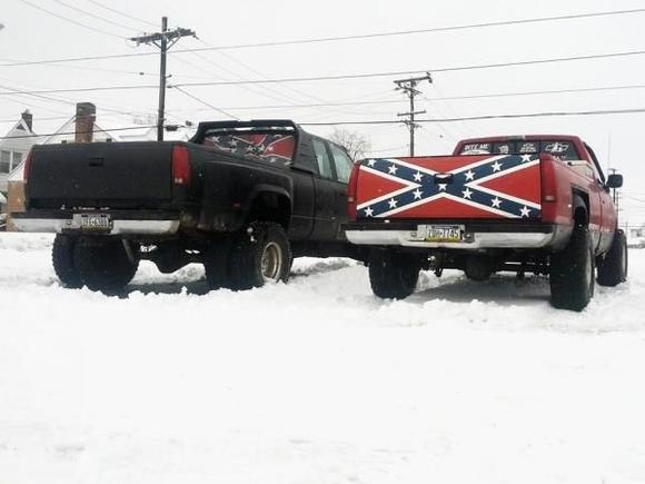 My two trucks