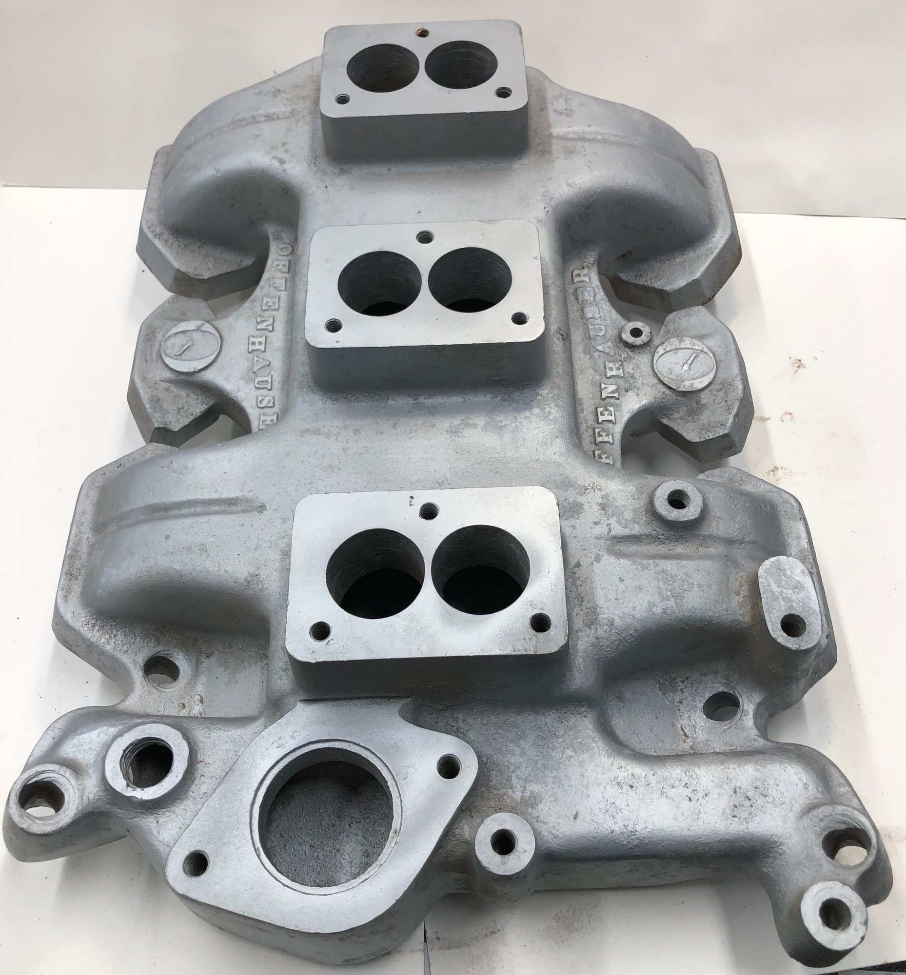 Vintage aluminum intake manifolds