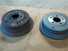 New reproduction brake drums and brake parts.