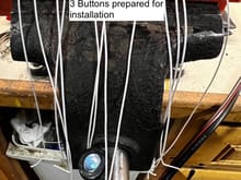 Tie your retention strings to consistent tension to hold the buttons consistently deep in your upholstery. Check your tension...