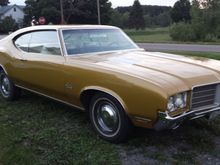 71 Cutlass S 2 door holiday hardtop no post numbers matching 350/T350 4bbl