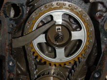 Original timing chain with absolutely no play. Obviously I replaced the timing set with one not using a fiber cam gear. 