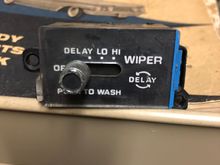 Wiper switch w pulse. Lever slides free and depresses. $45 untested