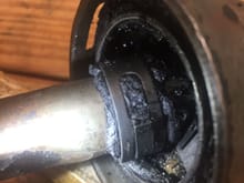 Clamp on old seal end? 