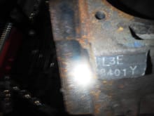 Engine block in car when I purchased