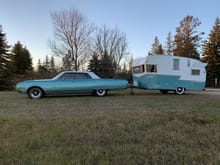 With our 1959 Shasta camper