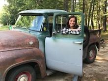 This is one of my beautiful granddaughters (one of the ones who rode in the vista at about 8 years old) with my old truck, I really do enjoy this truck - not worried about scratches.. And of course I love my grandkids!