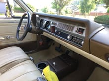 All original except steering wheel and added console