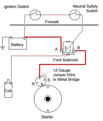 wiring a relay to mini starter  classicoldsmobile