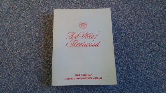 '88 Cadillac DeVille / Fleetwood Service Manual ($25)