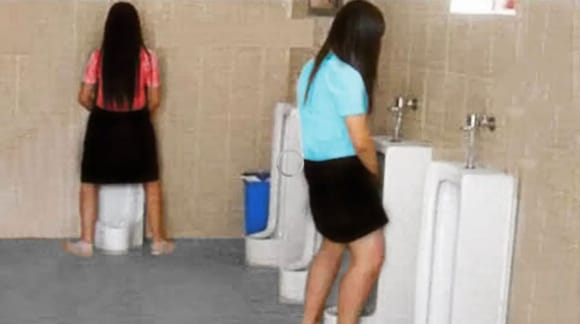 Would you still go if you see this in the men’s room?