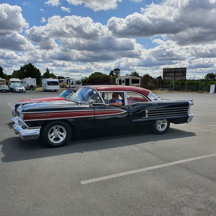 New to the family ...1958 Olds 88 on her delivery voyage