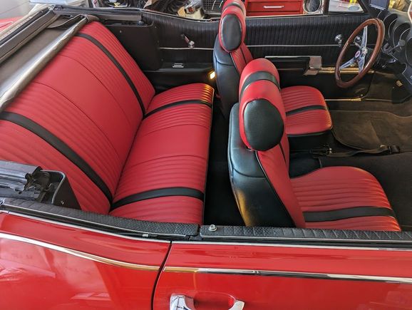 Have installed a console complete with cup holders and storage after this picture was taken.