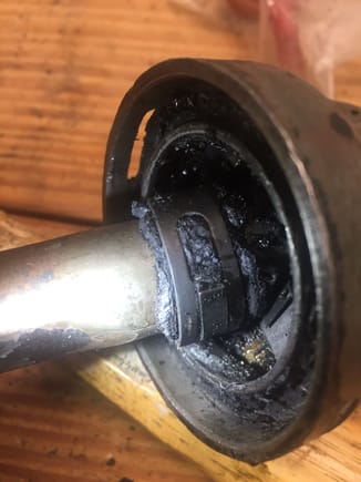 Clamp on old seal end? 